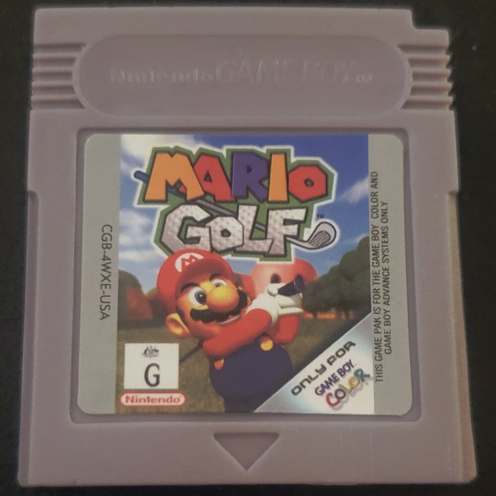 Mario Golf GBC Video Game Gameboy Color